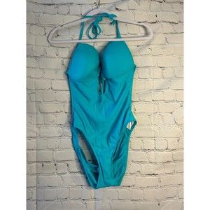 Women's Venus One Piece Halter Push Up Swimsuit. SZ 14. NWOT.